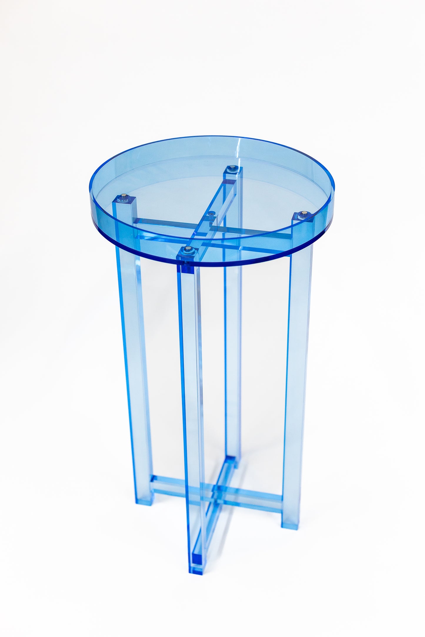 Lucite Side Table (with removable tray)