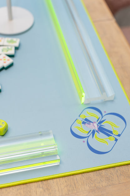 Lucite Mahjong Rack & Pusher Set