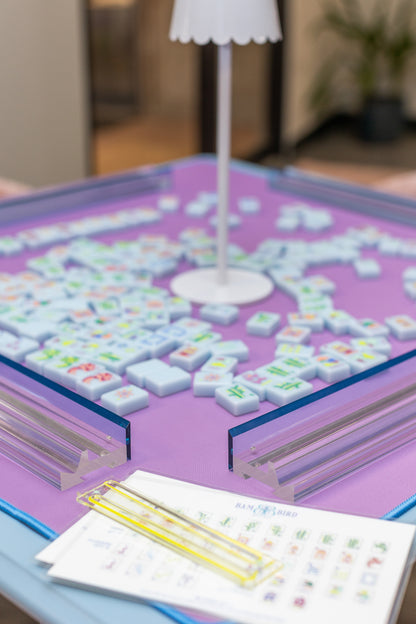 Lucite Mahjong Rack & Pusher Set