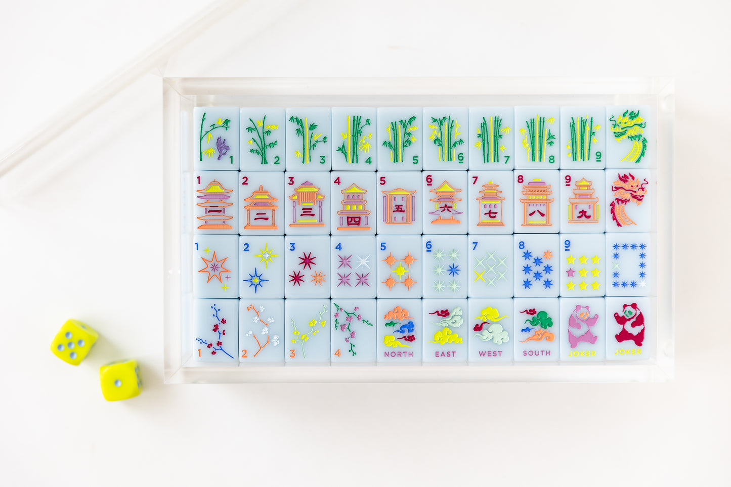 East Meets West Mahjong Tile Set