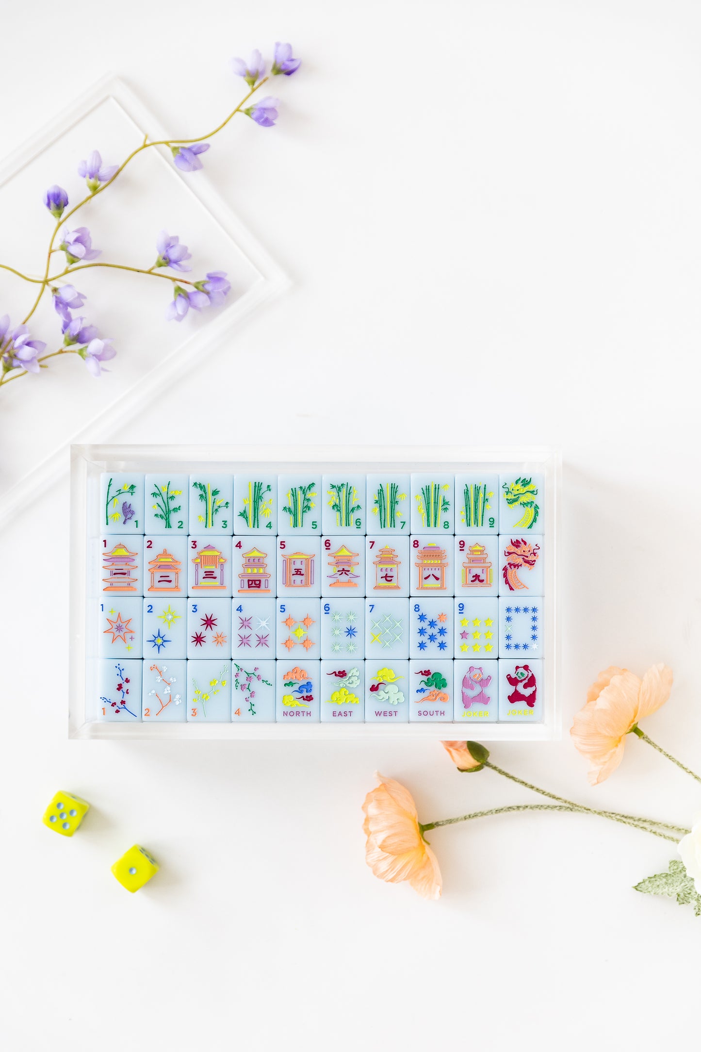 East Meets West Mahjong Tile Set