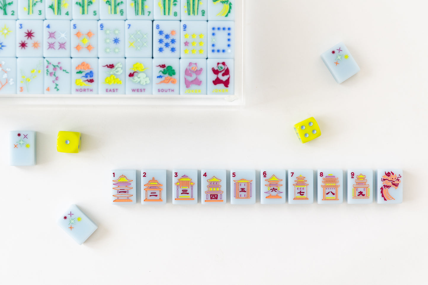 East Meets West Mahjong Tile Set