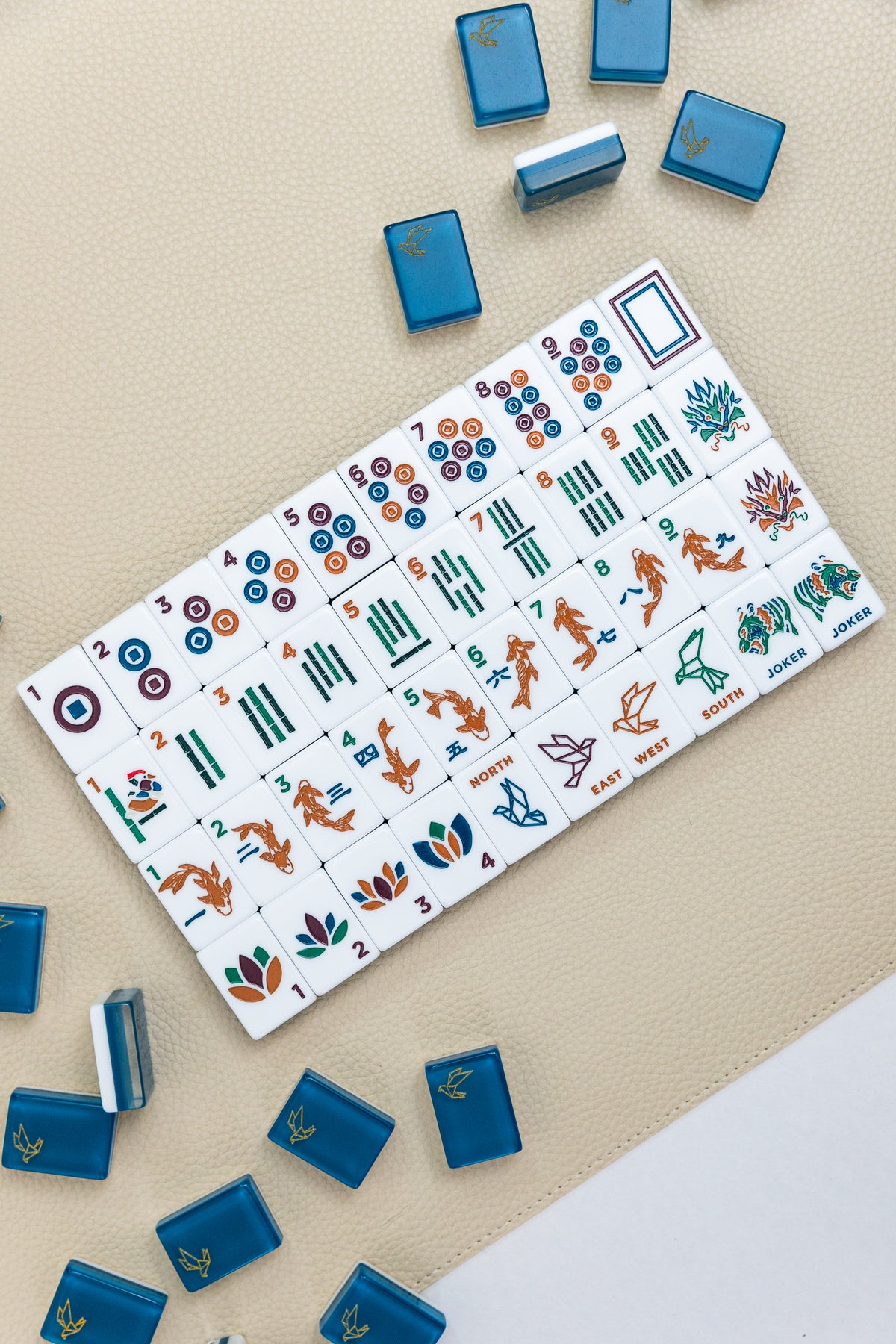 Origami Mahjong Tile set
