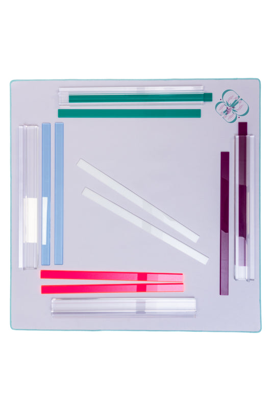 Lucite Mahjong Rack & Pusher Set