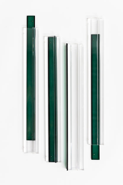 Lucite Mahjong Rack & Pusher Set