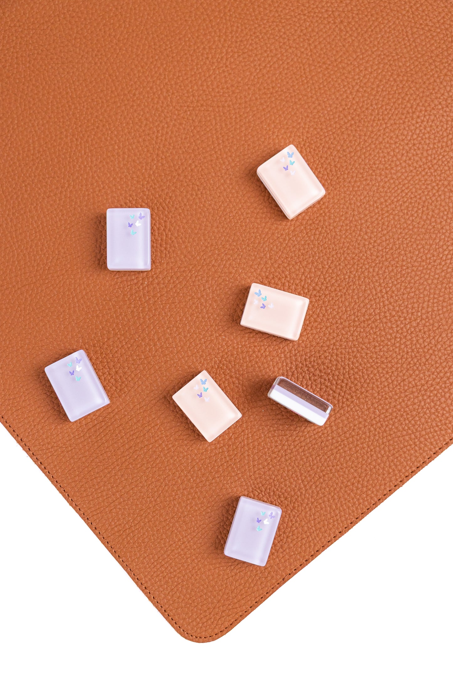 Vegan Leather Mahjong Mat (with plastic storage tube)