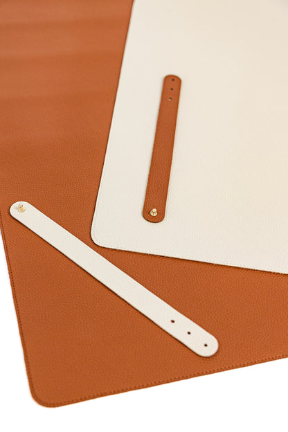Vegan Leather Mahjong Mat (with plastic storage tube)