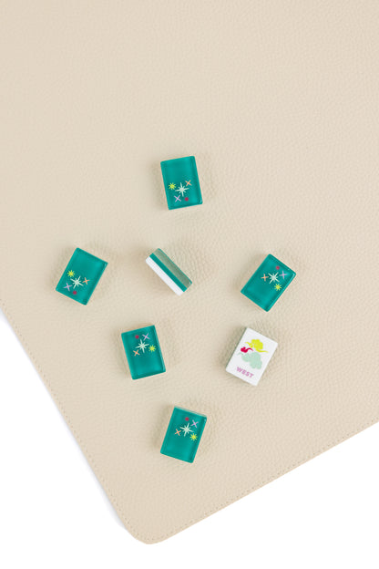 Vegan Leather Mahjong Mat (with plastic storage tube)