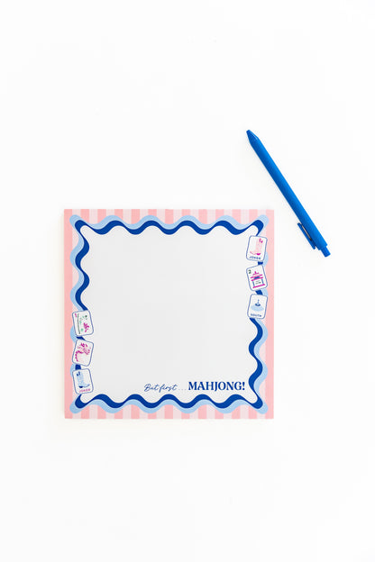 But First...Mahjong Notepad