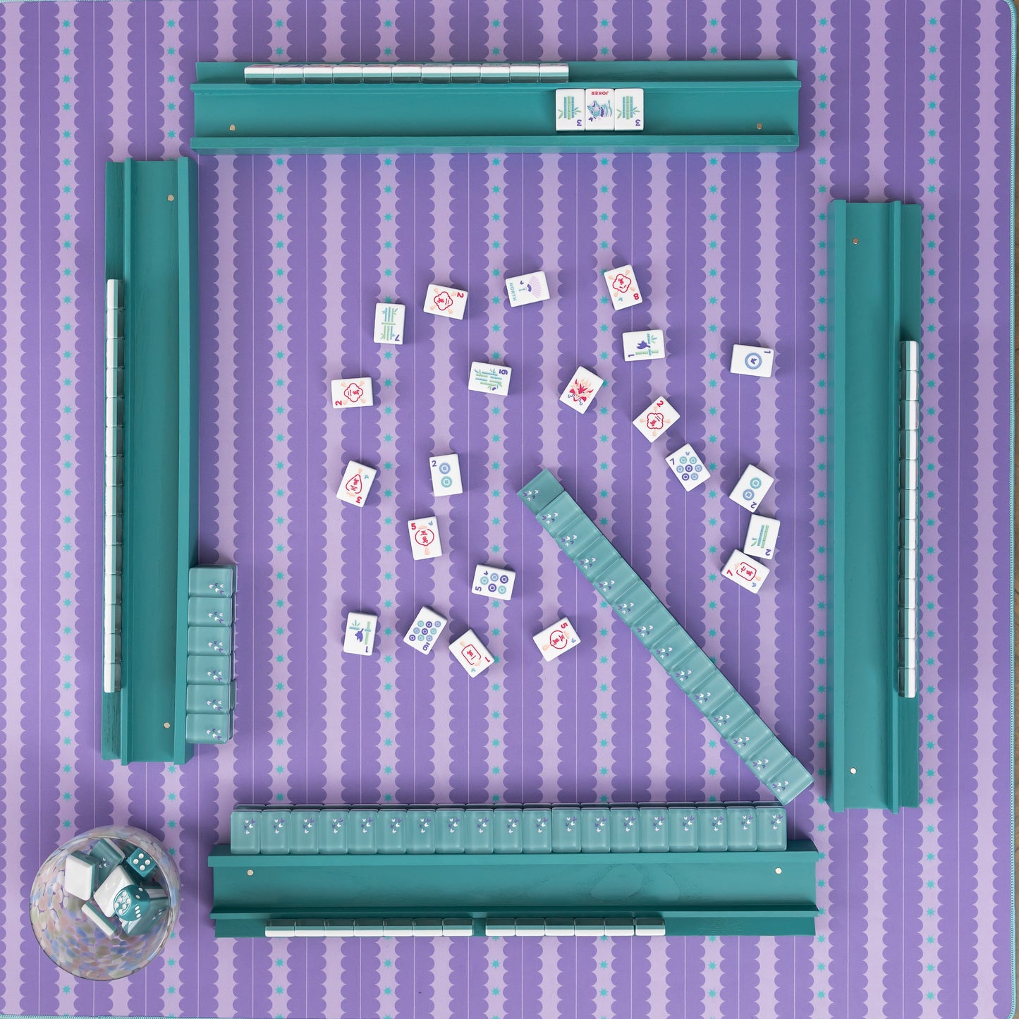 Simply Scalloped Neoprene Mahjong Mat