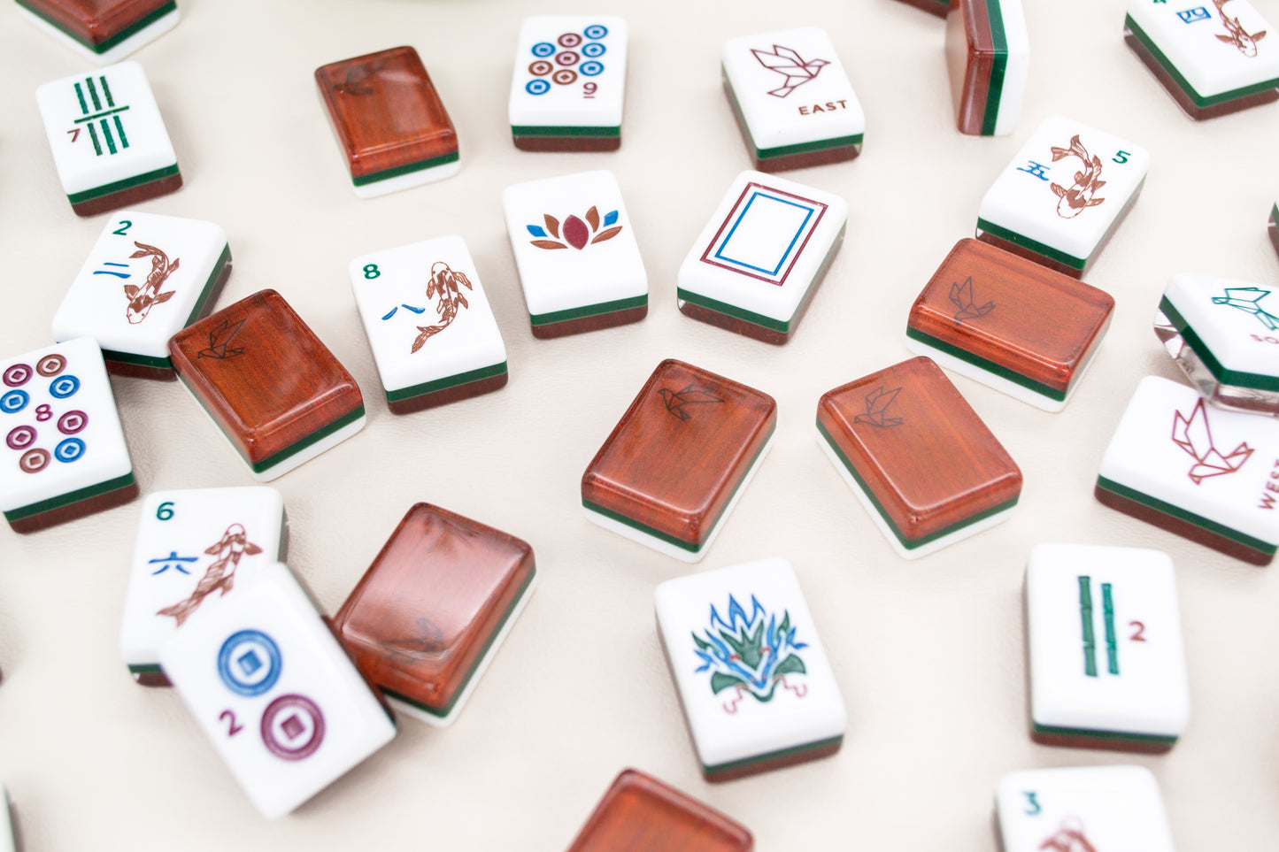 Origami Mahjong Tile set