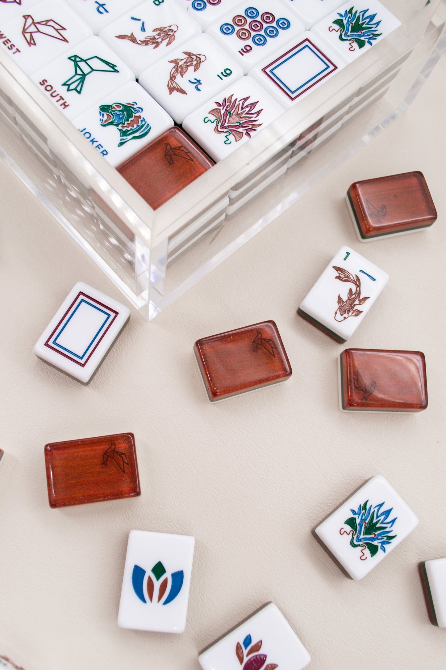 Origami Mahjong Tile set