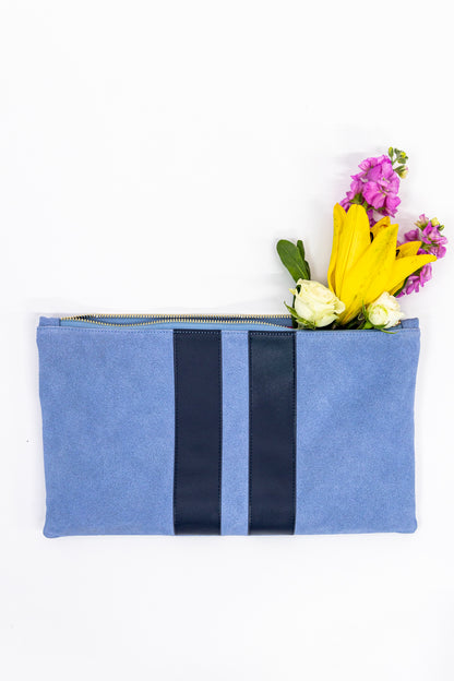 Suede tile bag