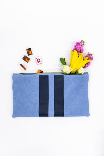 Suede tile bag