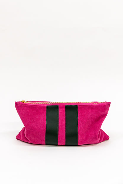 Suede tile bag