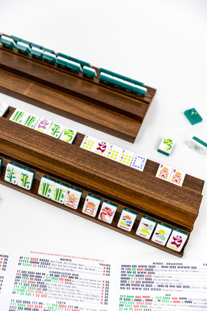 Two Player Wood Mahjong Racks