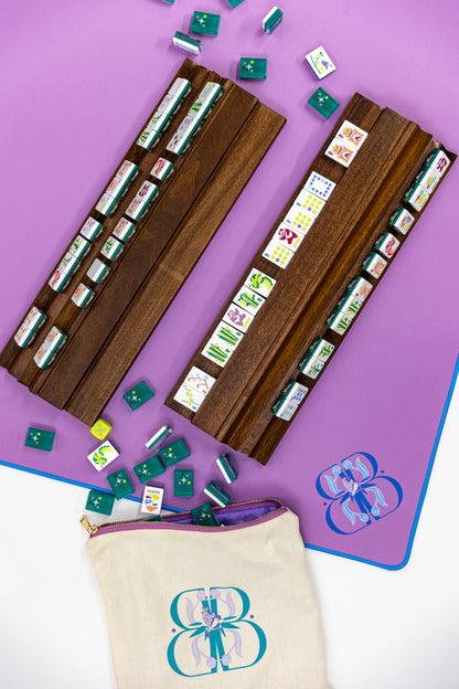 Two Player Wood Mahjong Racks