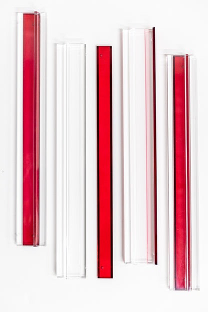 Lucite Mahjong Rack & Pusher Set