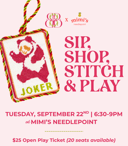 Mimi's Needlepoint Collab Sip & Shop