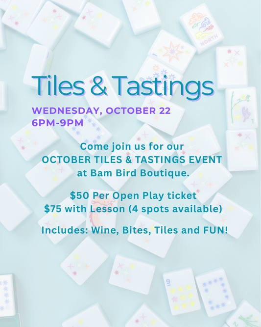 Tiles & Tastings Event - Wed., Oct. 22